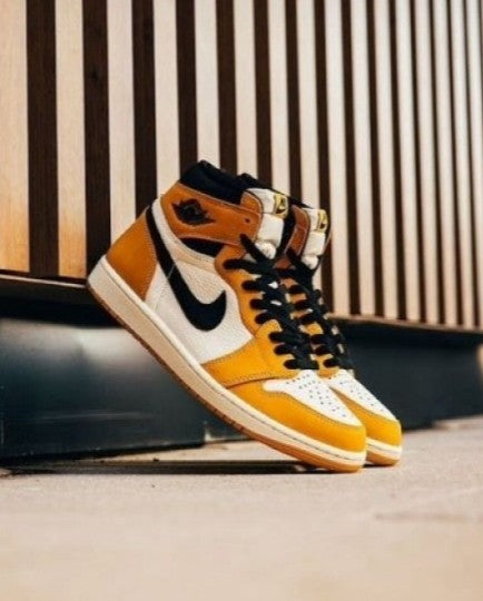 Nike Air Jordan 1 High Retro OG Yellow Ochre Black (Semi UA)