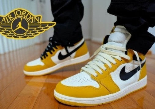 Nike Air Jordan 1 High Retro OG Yellow Ochre Black (Semi UA)