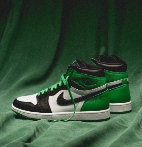 N_IKE AIR JORDAN 1 RETRO HIGH LUCKY GREEN SEMI UA