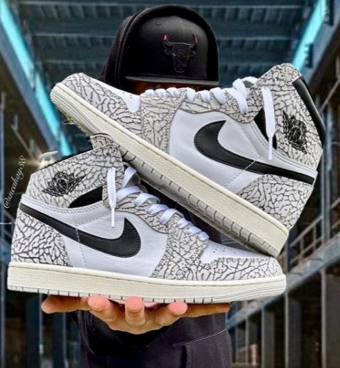 N_ike Air Jordan 1 High OG Elephant Print Semi