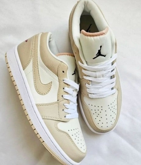 N_ike Air Jordan 1 Low SE Sail Rattan University Red