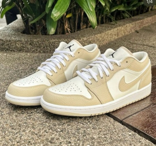 N_ike Air Jordan 1 Low SE Sail Rattan University Red