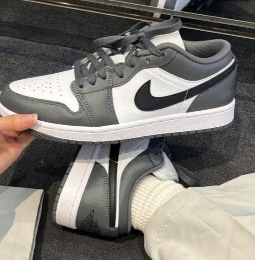Air Jordan 1 Low White Black Iron Grey
