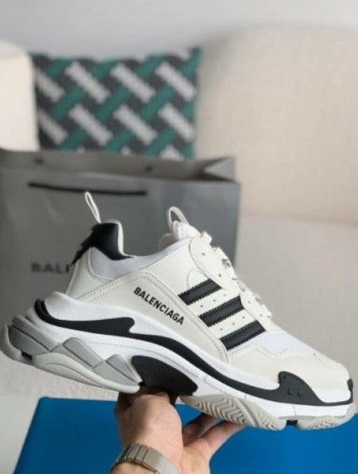 Adidas x Balenciaga Triple S White Black