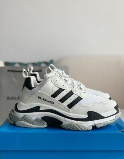 Adidas x Balenciaga Triple S White Black