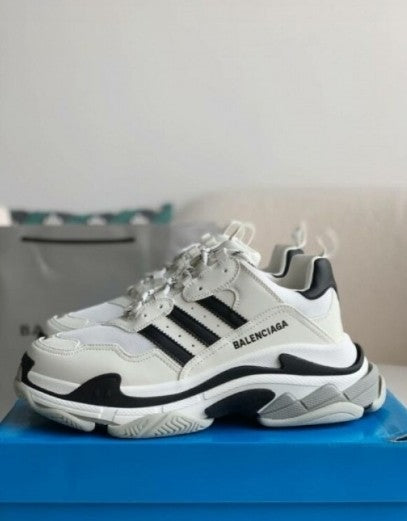 Adidas x Balenciaga Triple S White Black