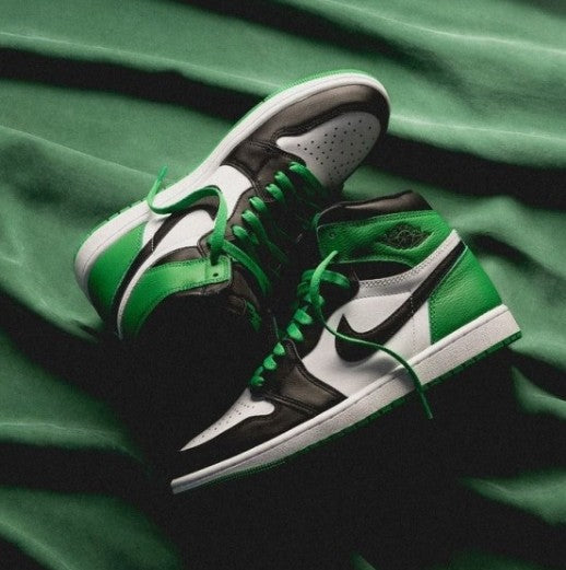 N_IKE AIR JORDAN 1 RETRO HIGH LUCKY GREEN SEMI UA