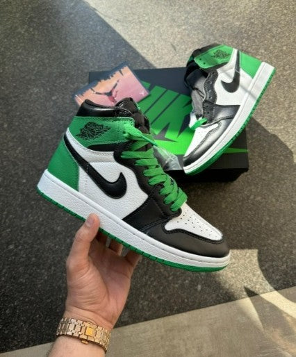 N_IKE AIR JORDAN 1 RETRO HIGH LUCKY GREEN SEMI UA